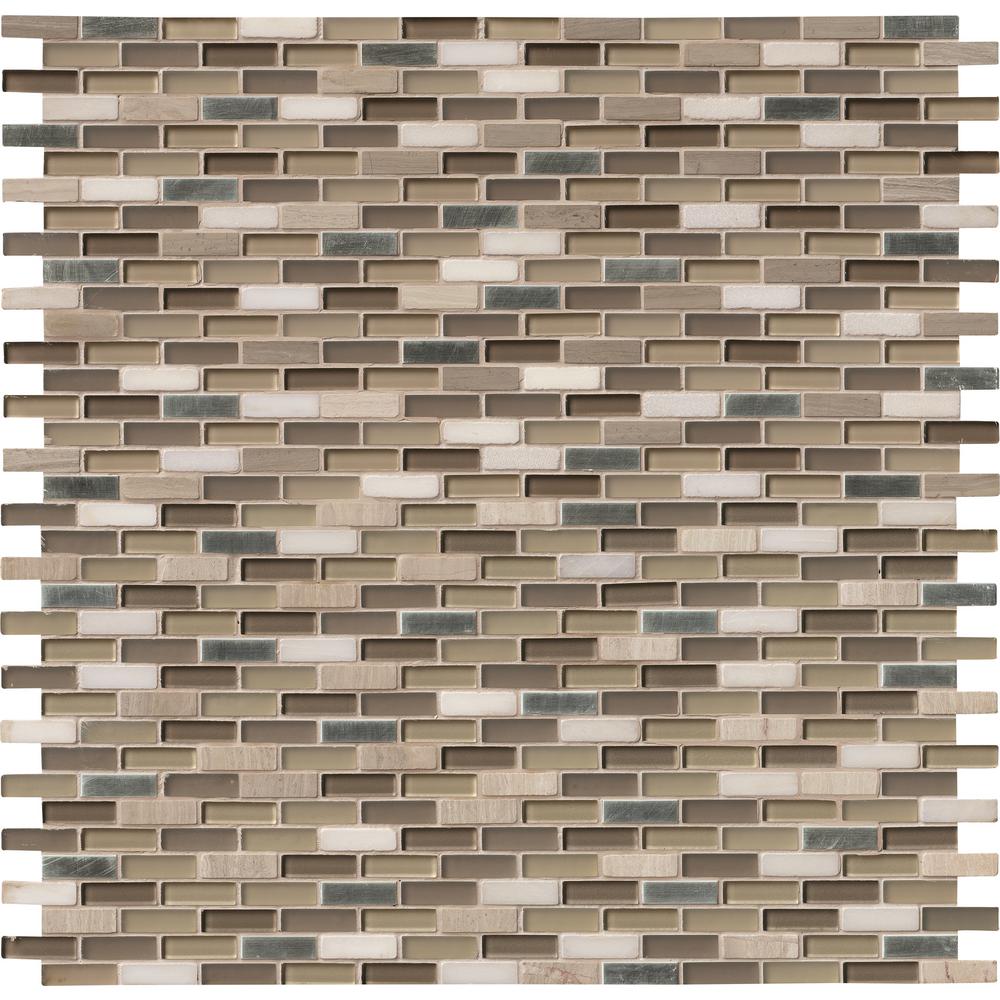 Msi Silver Tip 12 In X 8 Mm Glass Stone Metal Blend Mesh Mounted Mosaic Wall Tile 1 Sq Ft Sglsmt St8mm The Home Depot - Glass Stone Metal Blend Mosaic Tile Msi Silver Tip 12 In X 8 Mm Glass Stone Metal Blend Mesh Mounted Mosaic Wall Tile 1 Sq Ft Sglsmt St8mm The Home Depot - Glass Stone Metal Blend Mosaic Tile