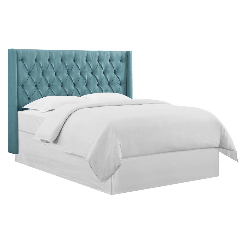 Lifestyle Solutions Corey Upholstered Headboard With Diamond Tufting Lifestyle Solutions Corey Upholstered Headboard With Diamond Tufting In Sea Foam
