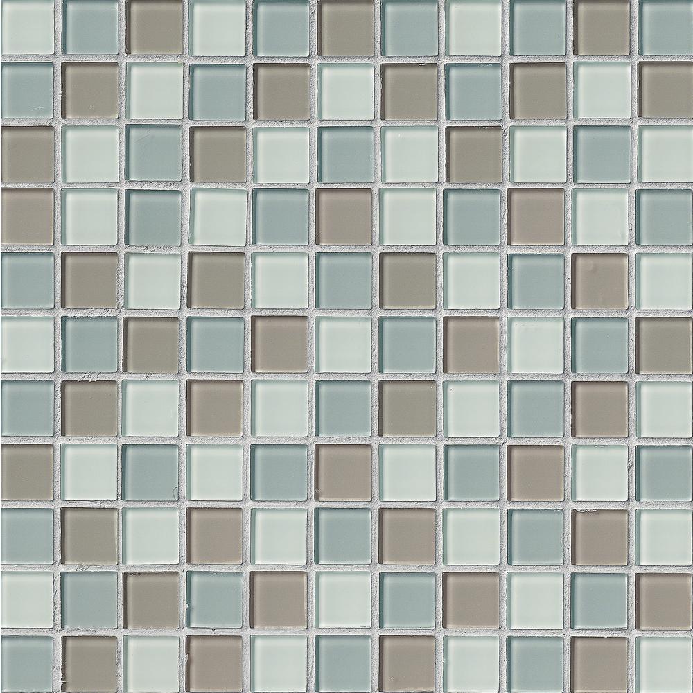 MSI Majestic Ocean 12 in. x 12 in. x 4 mm Glass MeshMounted Mosaic