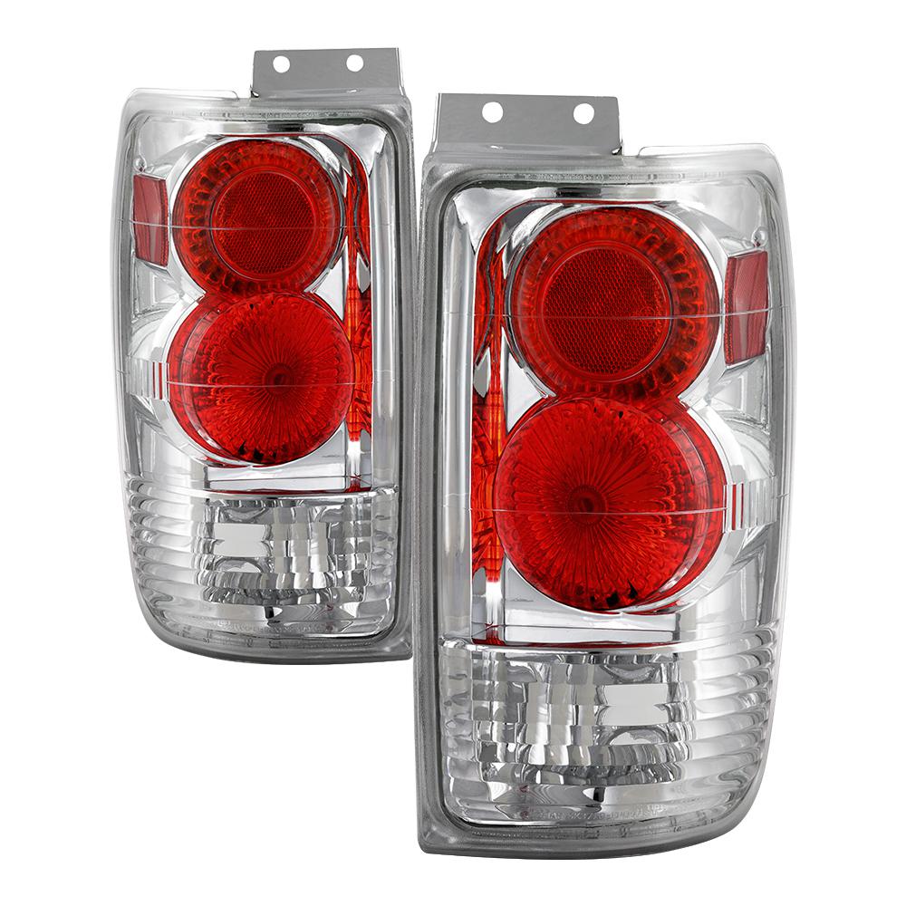 Spyder Auto Ford Expedition 97 02 Euro Style Tail Lights Chrome Ford Expedition 97 02 Euro Style Tail Lights Chrome