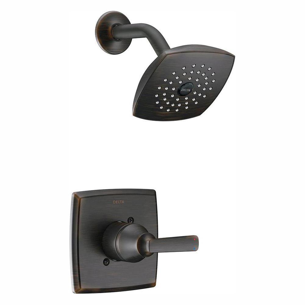 Delta Ashlyn 1 Handle Pressure Balance Shower Faucet Trim Kit In Venetian Bronze Valve Not Included Delta Ashlyn 1 Handle Pressure Balance Shower Faucet Trim Kit In Venetian Bronze Valve Not Included
