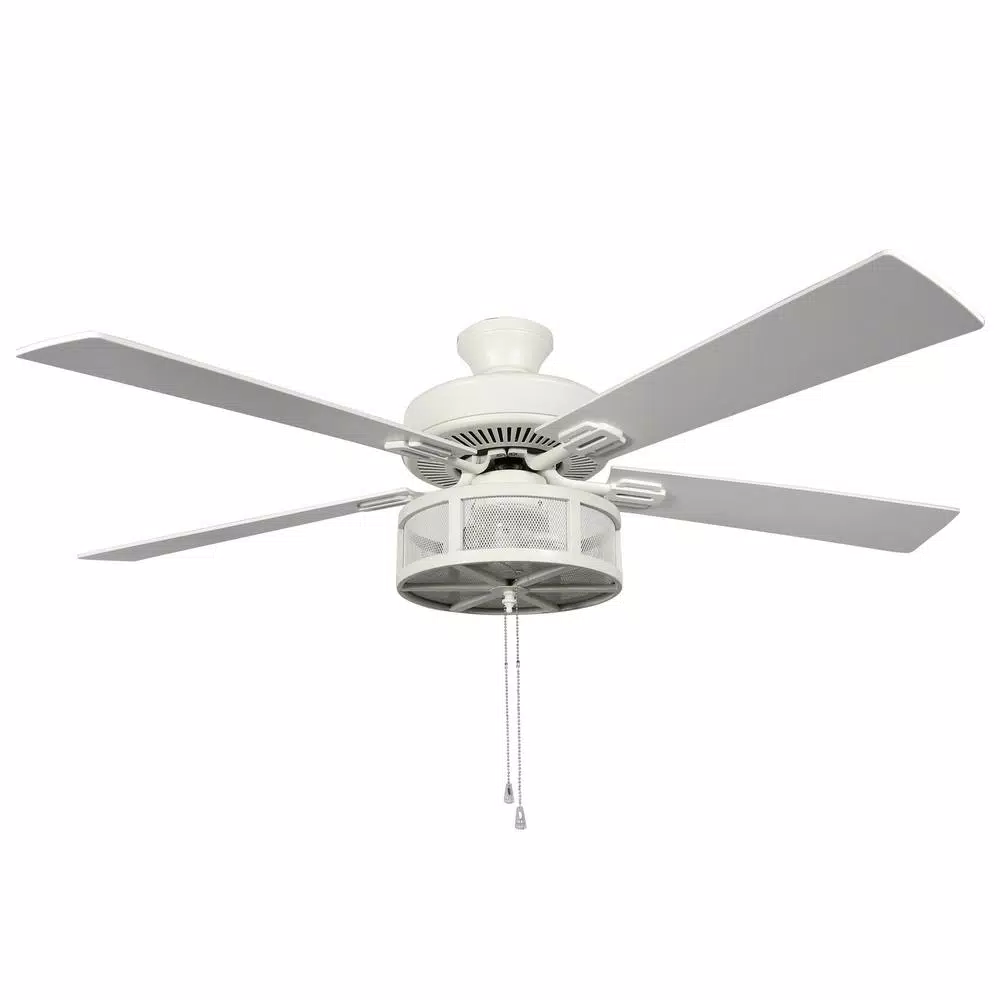 Photo 1 of Paige 52 in. LED Indoor White Ceiling Fan with Light