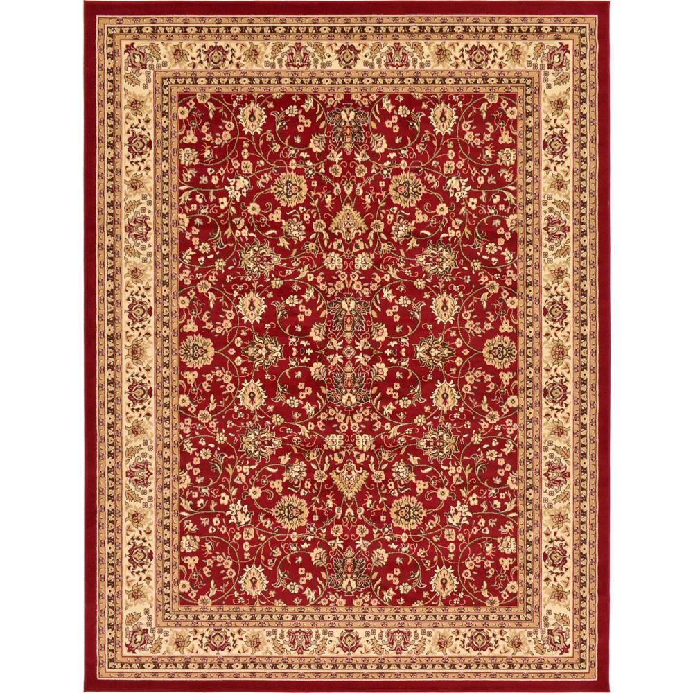 Unique Loom Sialk Hill Burgundy 9' x 12' Rug3124959 The Home Depot