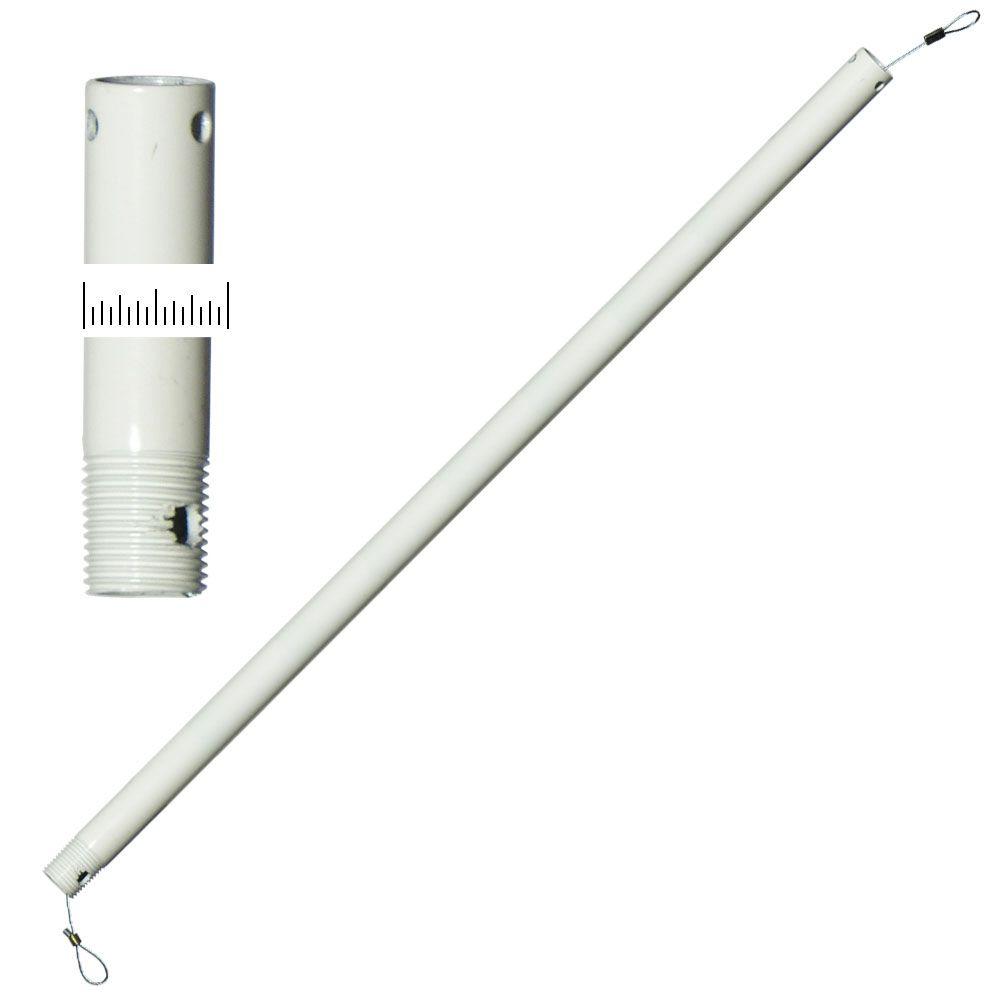 TroposAir 24 in. Pure White OscillatorType Extension Downrod88192