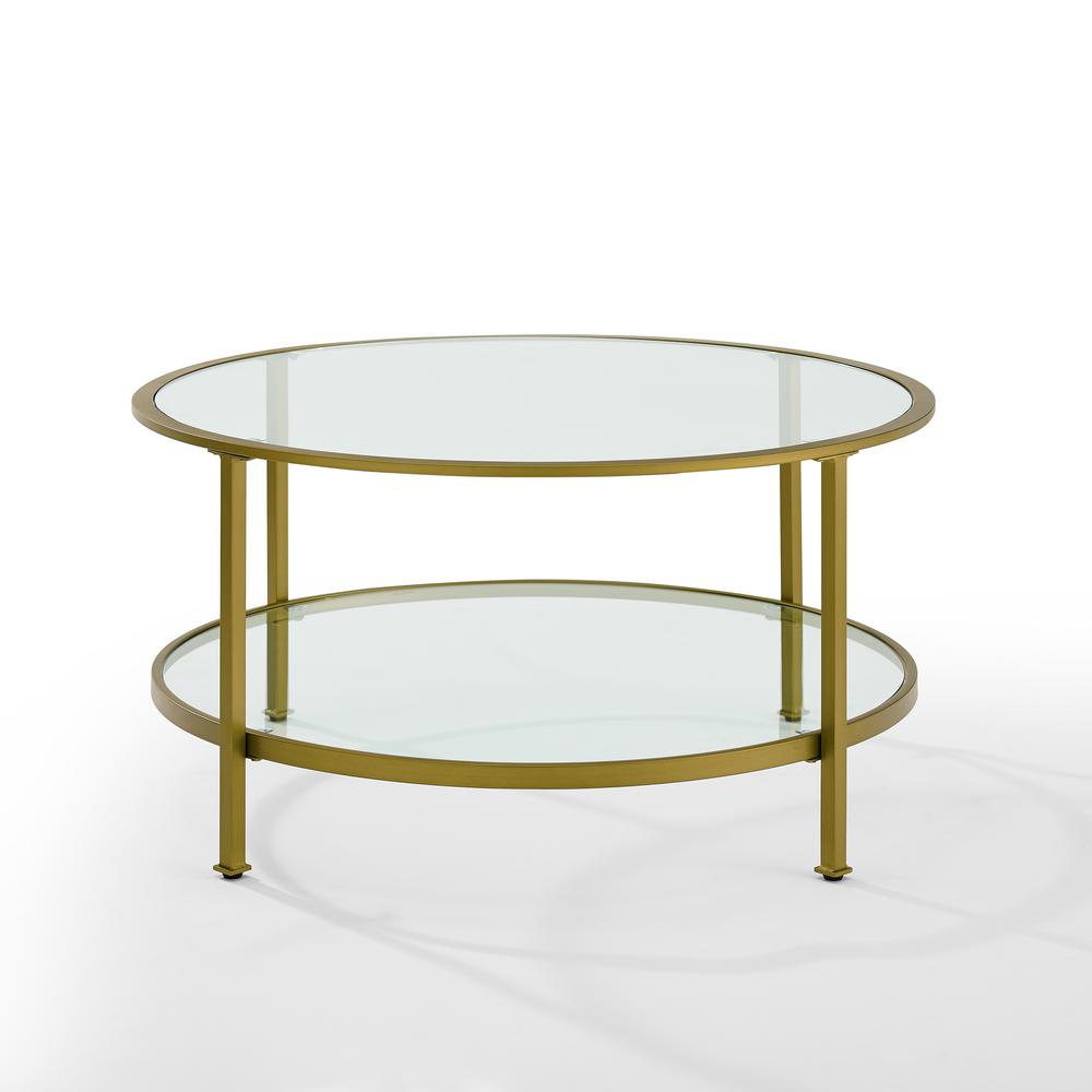 Crosley Aimee Gold Gl Coffee Table Cf1308 The Home Depot Crosley Aimee Gold Gl Coffee Table Cf1308 The Home Depot