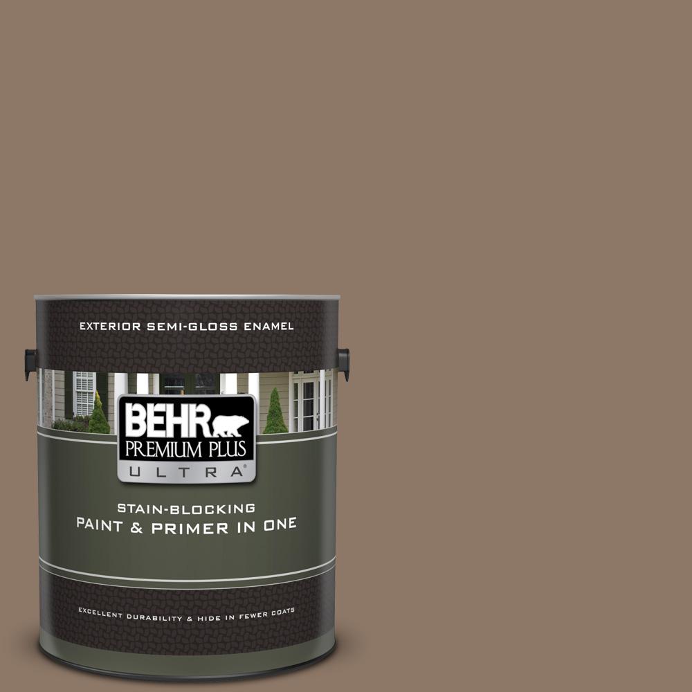 BEHR Premium Plus Ultra 1 gal. UL1405 Coconut Shell Semi
