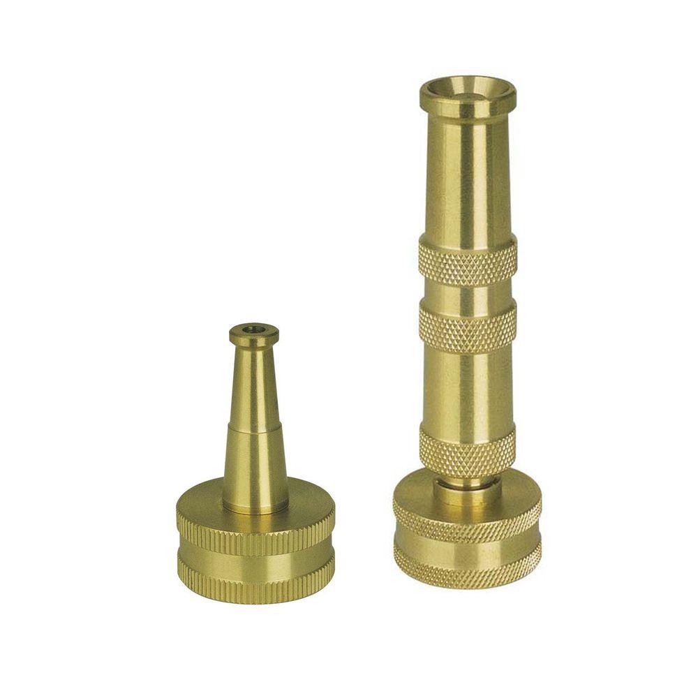 Sun Joe Ultimate Solid Brass, Heavy Duty Adjustable Twist Hose Nozzle and Bonus... by Sun Joe
