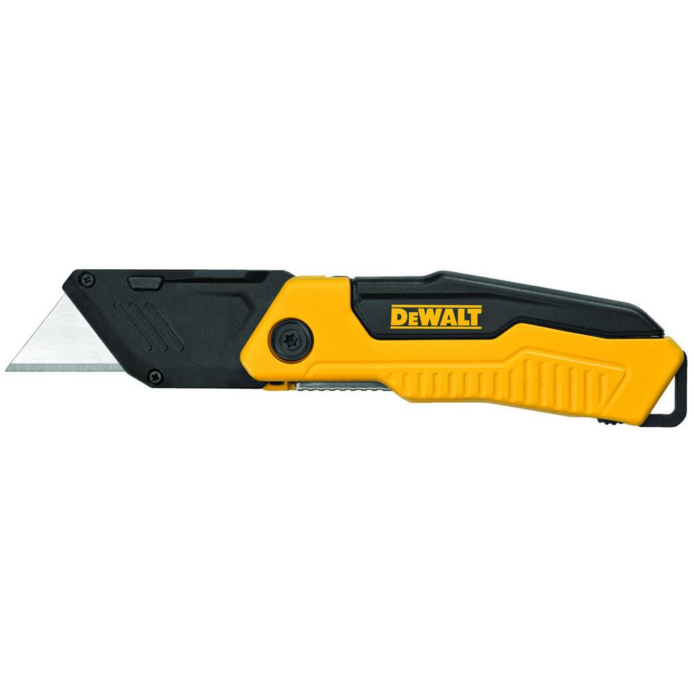 Dewalt Folding Lockback Utility Knife Dwht10916 The Home Depot Dewalt Folding Lockback Utility Knife