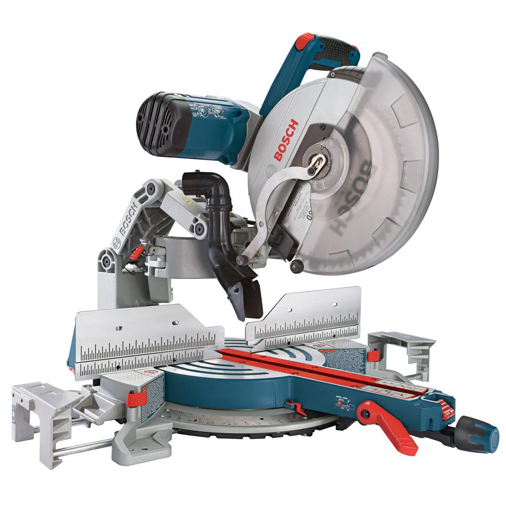 Bosch 15 Amp 12 In Corded Dual Bevel Sliding Glide Miter Saw With