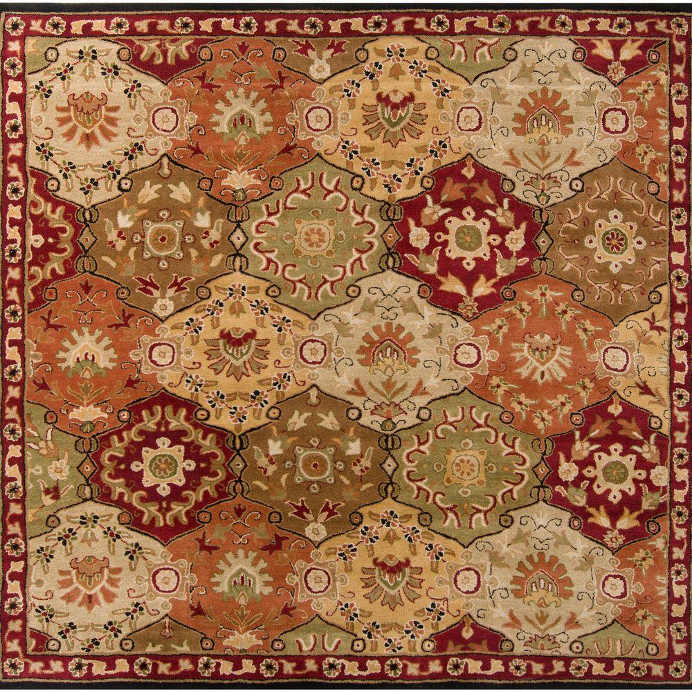 Home Decorators Collection Rush Red Terra 8 Ft X Square Area Square Area Rug