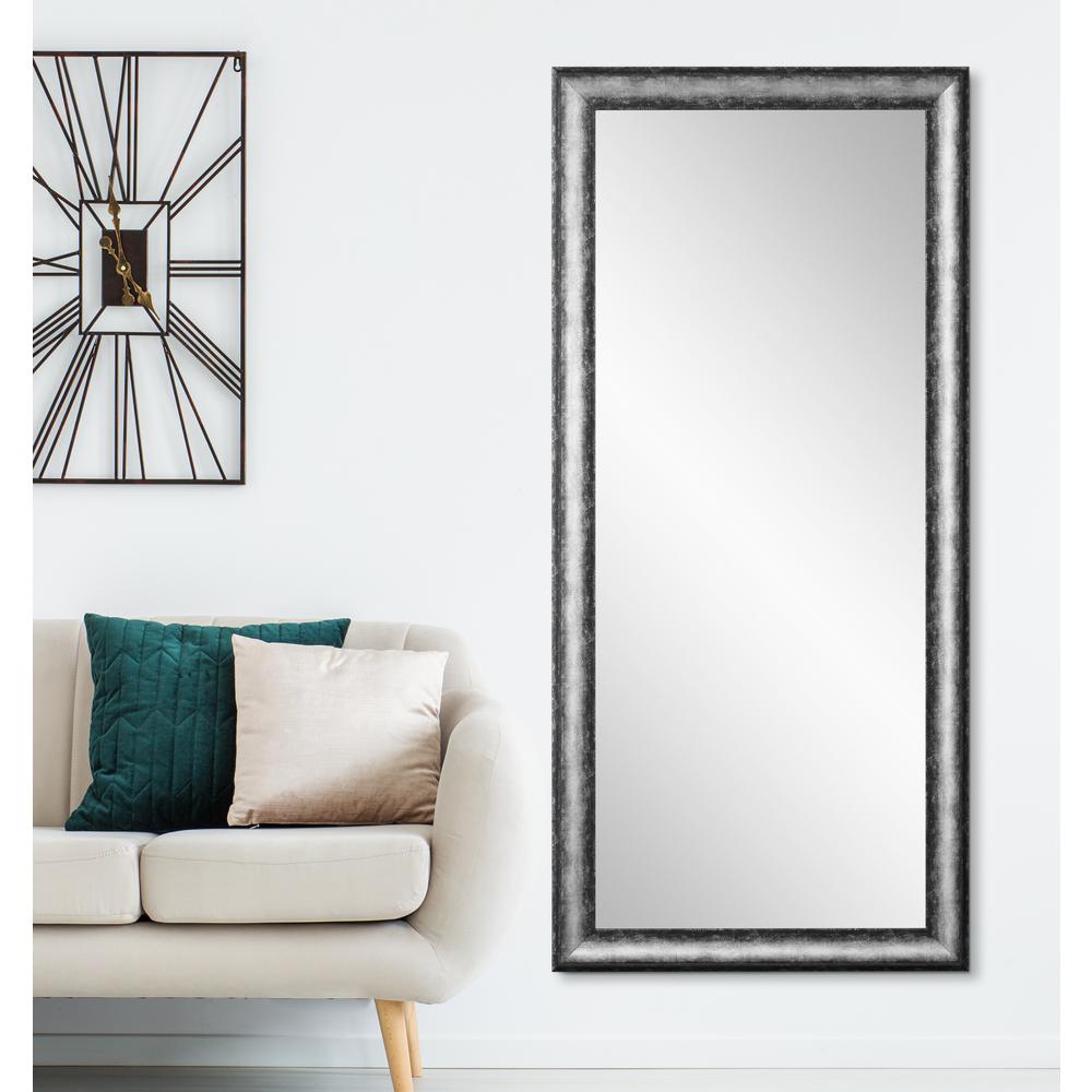 Brandtworks Kingston Silver Decorative Floor Mirror Av39tall The