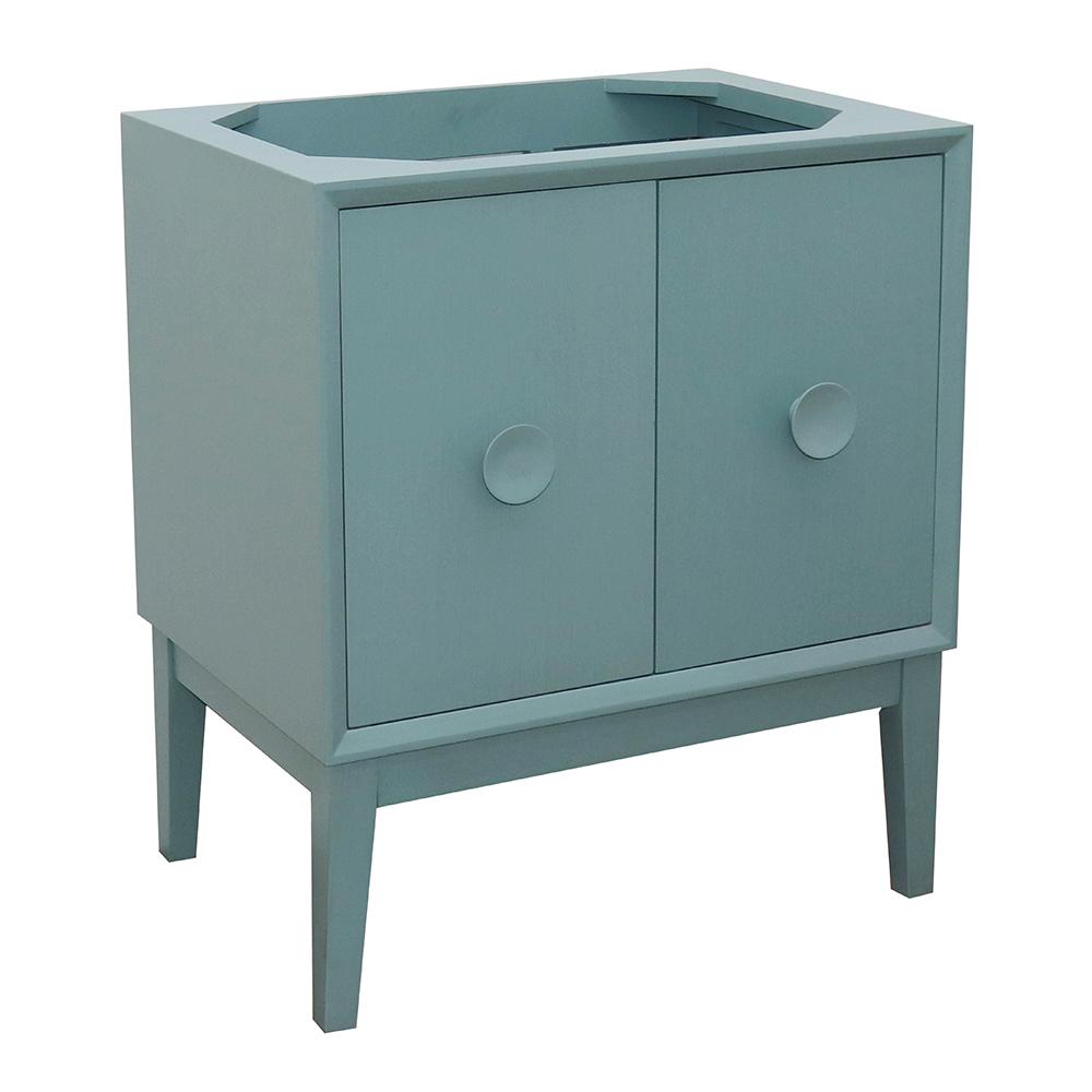 Bellaterra Home Stora 30 In W X 21 5 D Bath Vanity Cabinet Only Aqua Blue