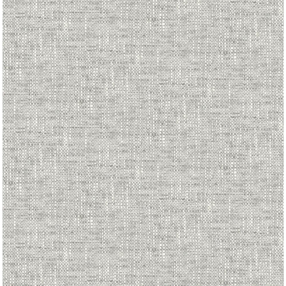 Nuwallpaper Grey Poplin Textured Vinyl Strippable Roll Covers 30 75 Sq Ft Nu2873 The Home Depot