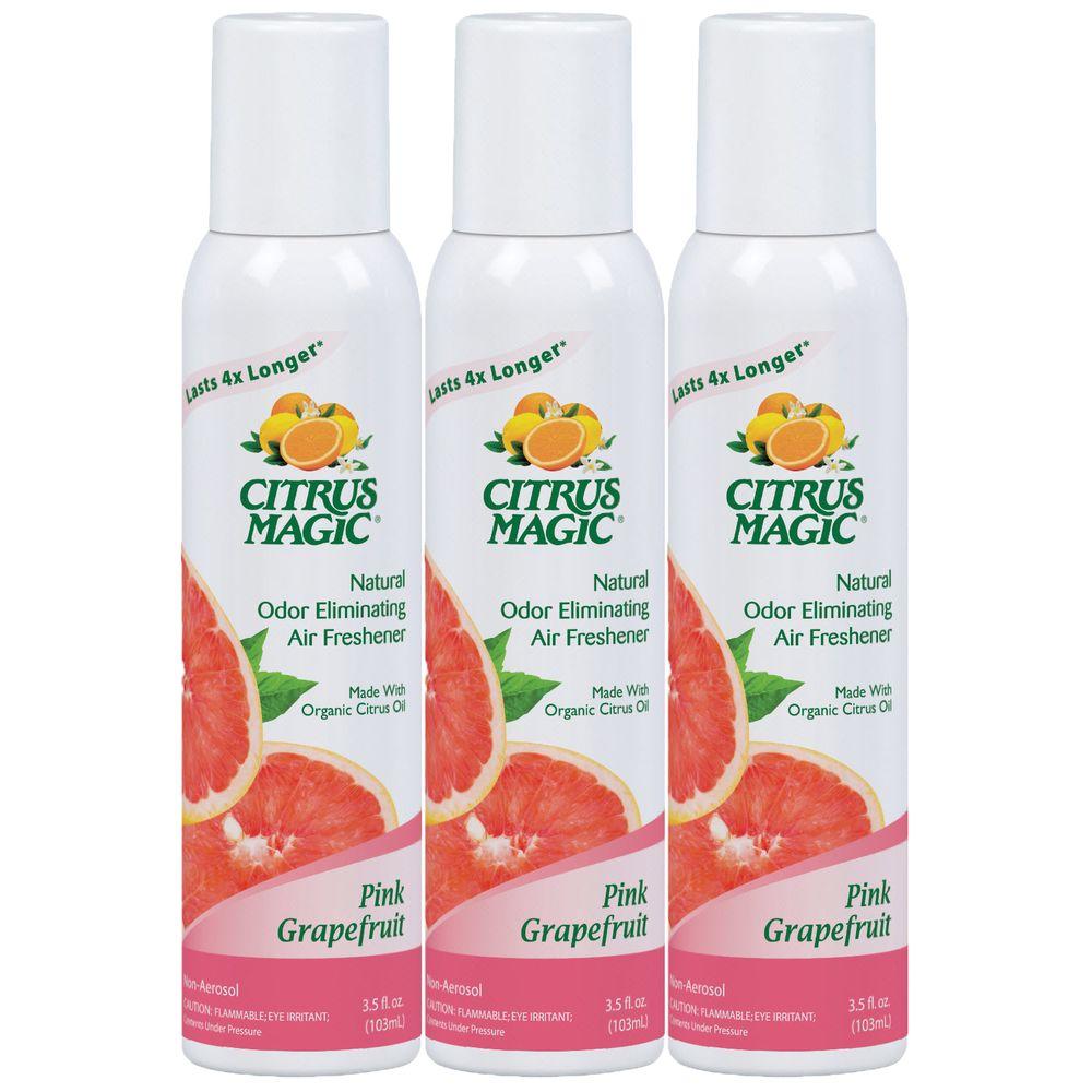 Citrus Magic 3.5 oz. Tropical Grapefruit All Natural Odor Eliminating Air Freshener Spray (3