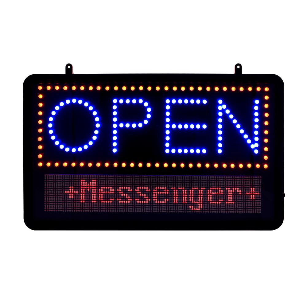 Programmable Message Board Open Sign 