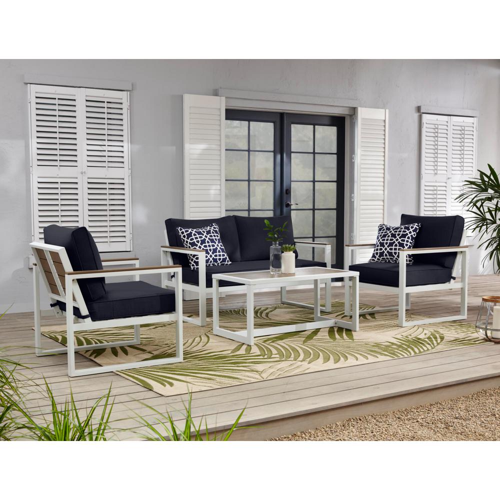 Hampton Bay Aluminum Patio Furniture Outdoors The Home Depot