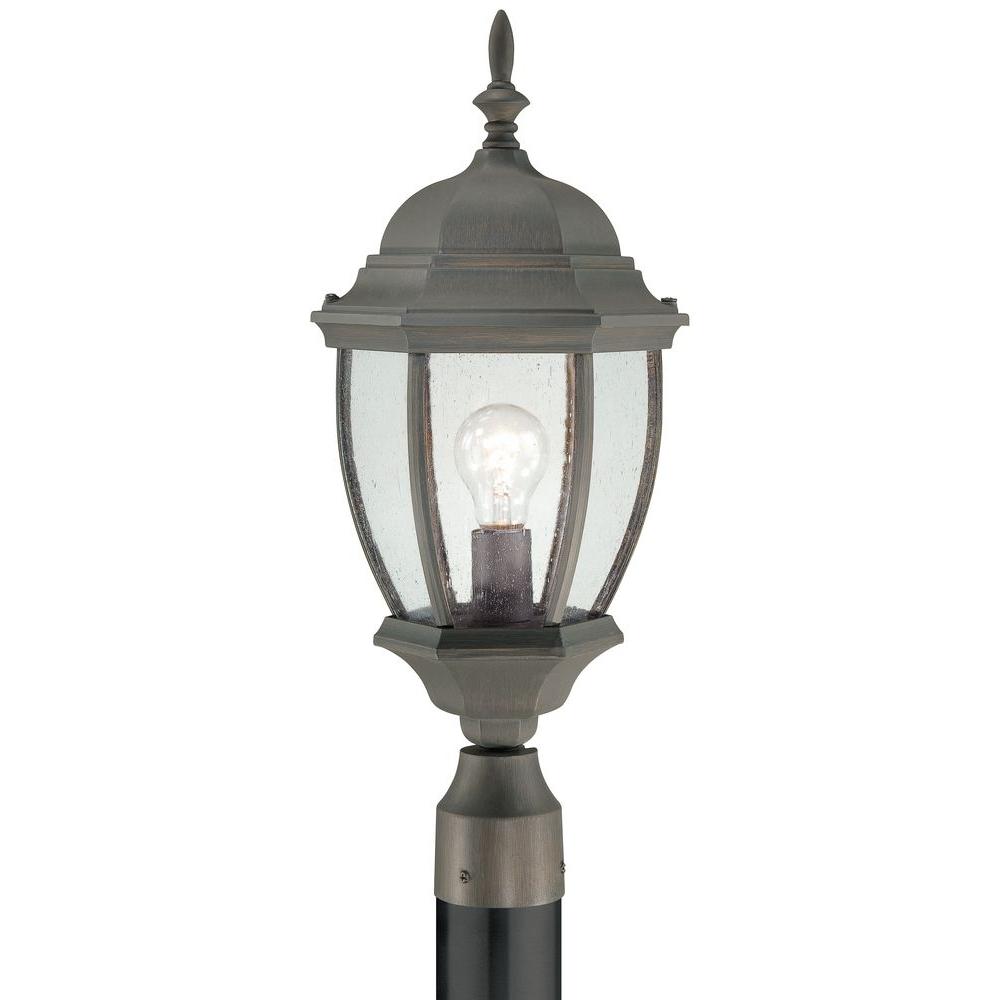 Thomas Lighting Covington 1 Light Outdoor Painted Bronze Post Thomas Lighting Covington 1 Light Outdoor Painted Bronze Post Lantern