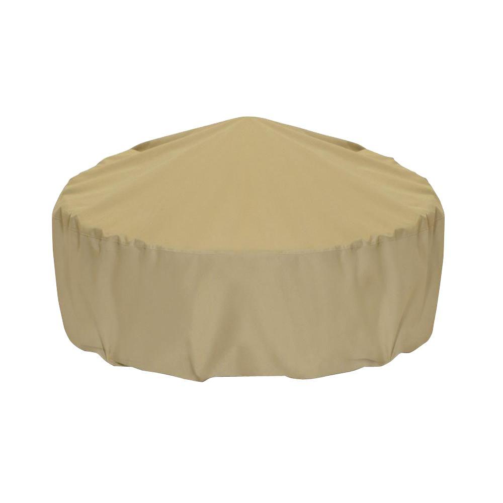 Two Dogs Designs 48 in. Fire Pit Cover in Khaki2DFP48005 The Home Depot