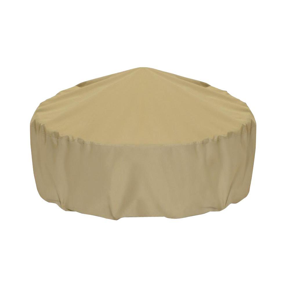 Two Dogs Designs 48 In Fire Pit Cover In Khaki 2d Fp48005 The