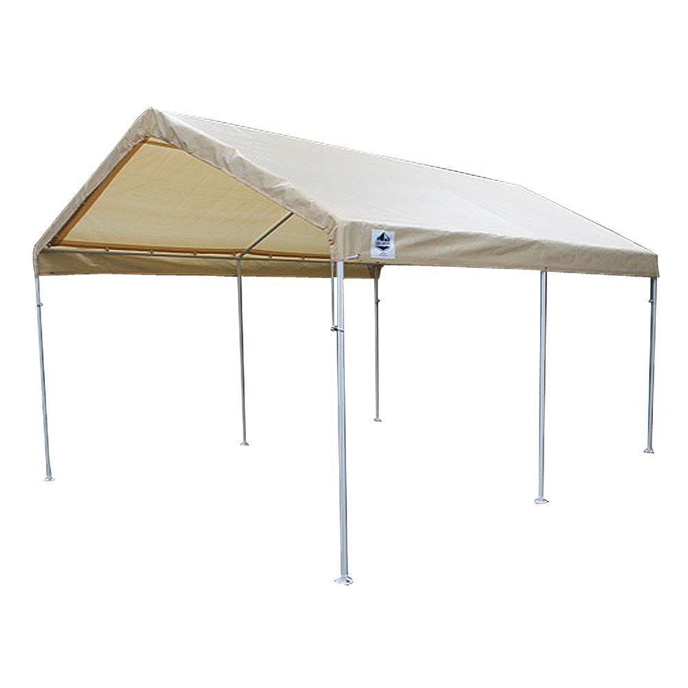 King Canopy 10 ft. W x 20 ft. D 6Leg Universal Canopy in TanC61020PCT