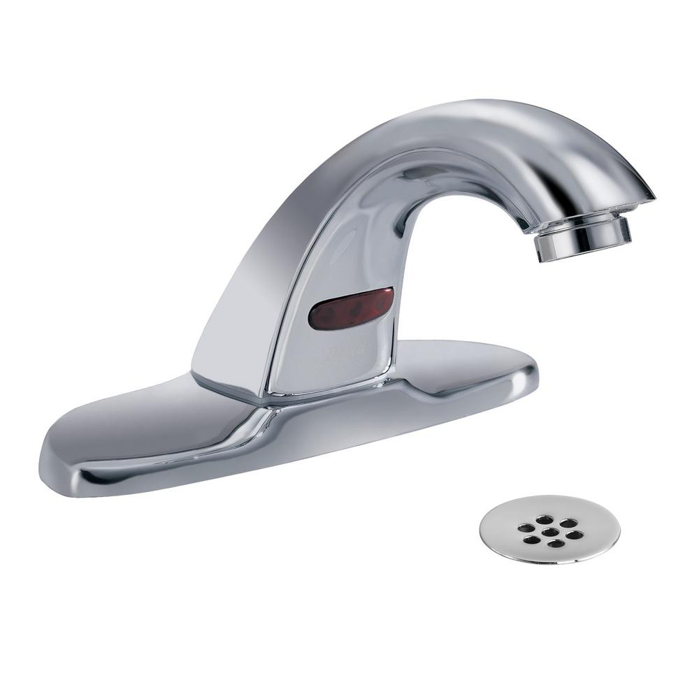 Delta Commercial Touchless 4 In Centerset Single Handle Bathroom