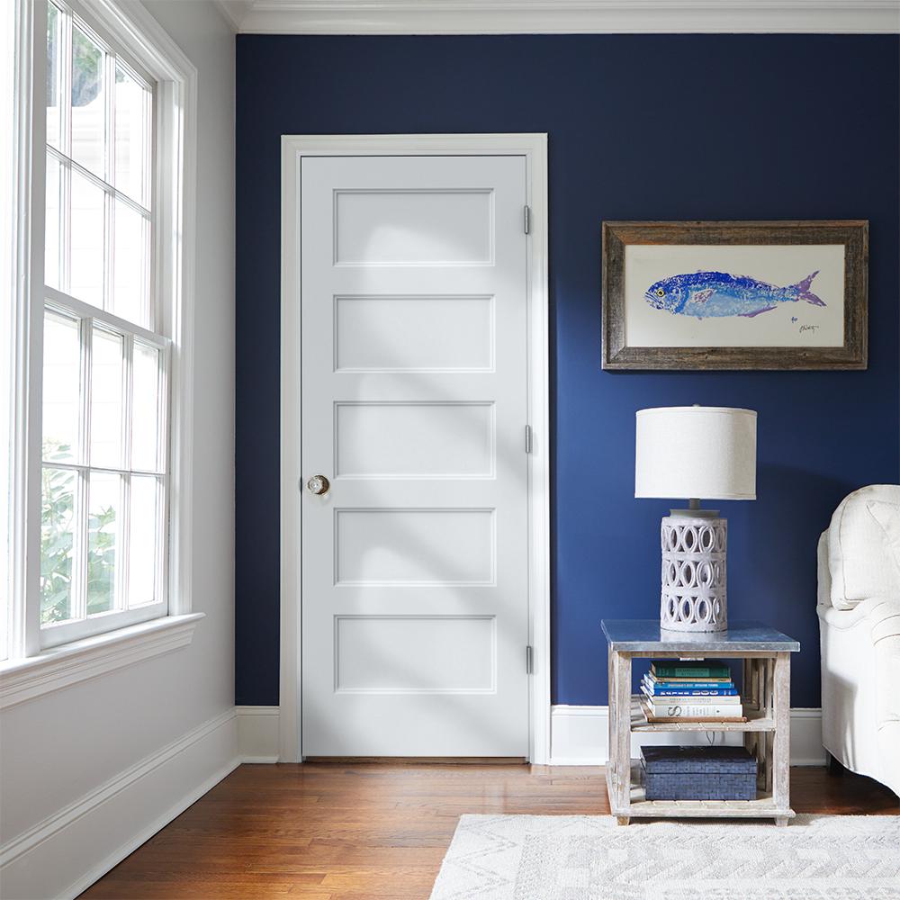 Jeld Wen 30 In X 80 In Conmore Primed Smooth Molded Composite Mdf Interior Door Slab Thdqc221500059 The Home Depot