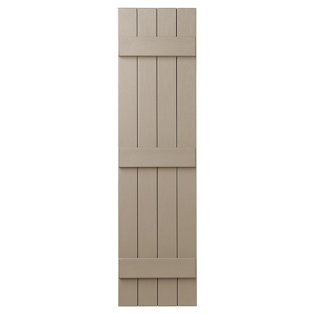 Ply Gem 15 in. x 55 in. Polypropylene 4Board Closed Board and Batten
