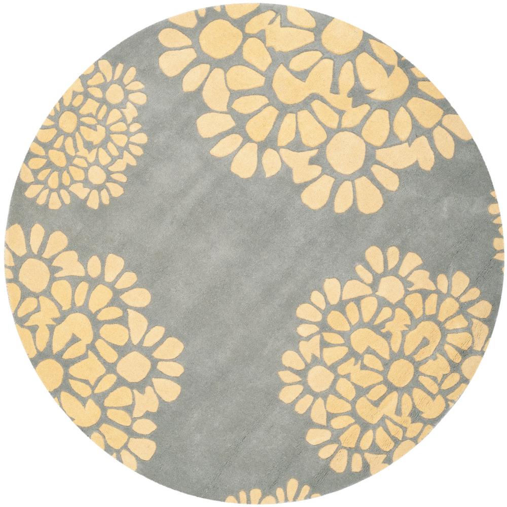 Safavieh Martha Stewart Cement 6 ft. x 6 ft. Round Area RugMSR4730B6R The Home Depot