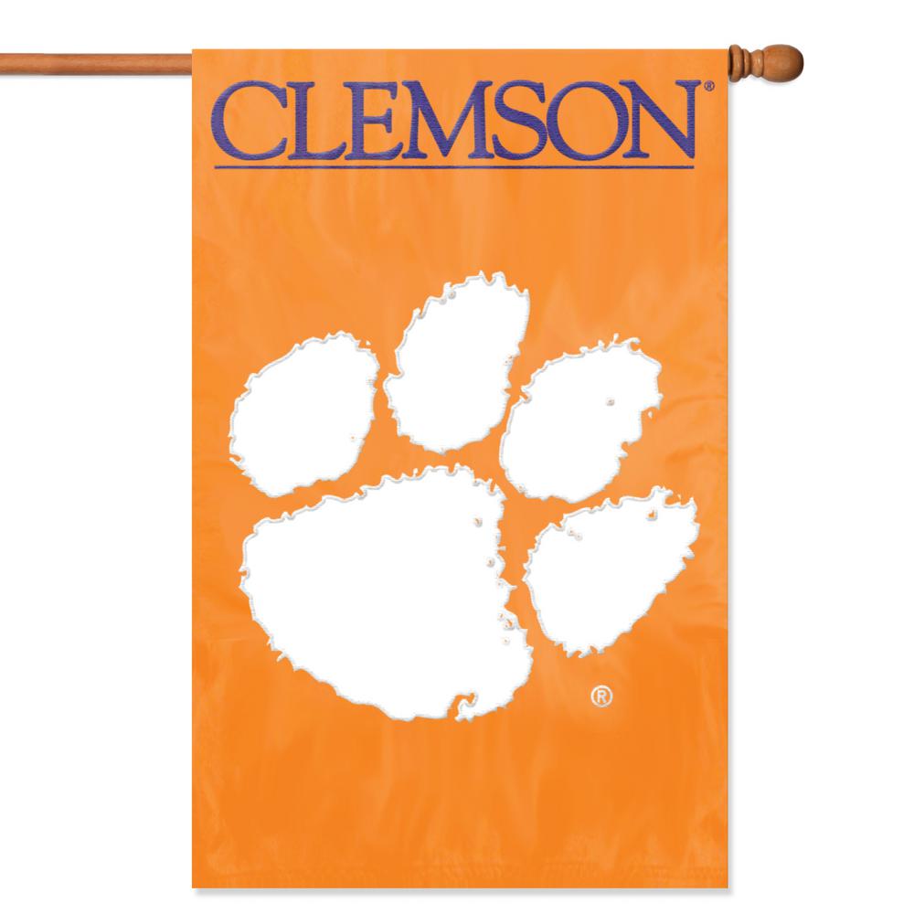 Party Animal Clemson Tigers Applique Banner Flag Afclm The Home