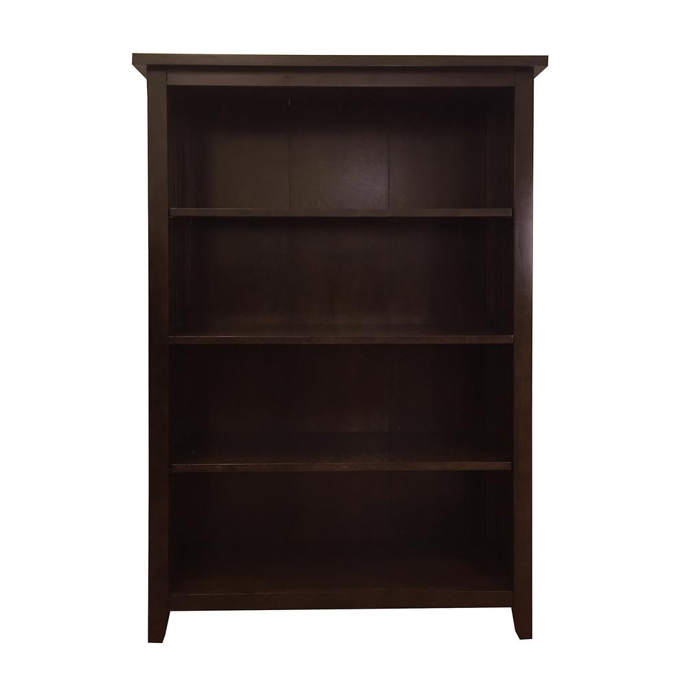 International Concepts Brooklyn 4Shelf Bookcase in Unfinished Wood SH