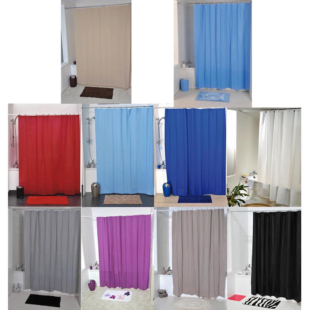 Solid Eva 71 In X 79 Azure Blue Bath Shower Curtain 1101114 Azure Blue Bath Shower Curtain