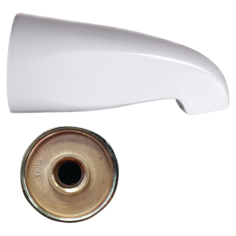 Westbrass 51/4 in. Standard Front Connection Tub Spout in Antique