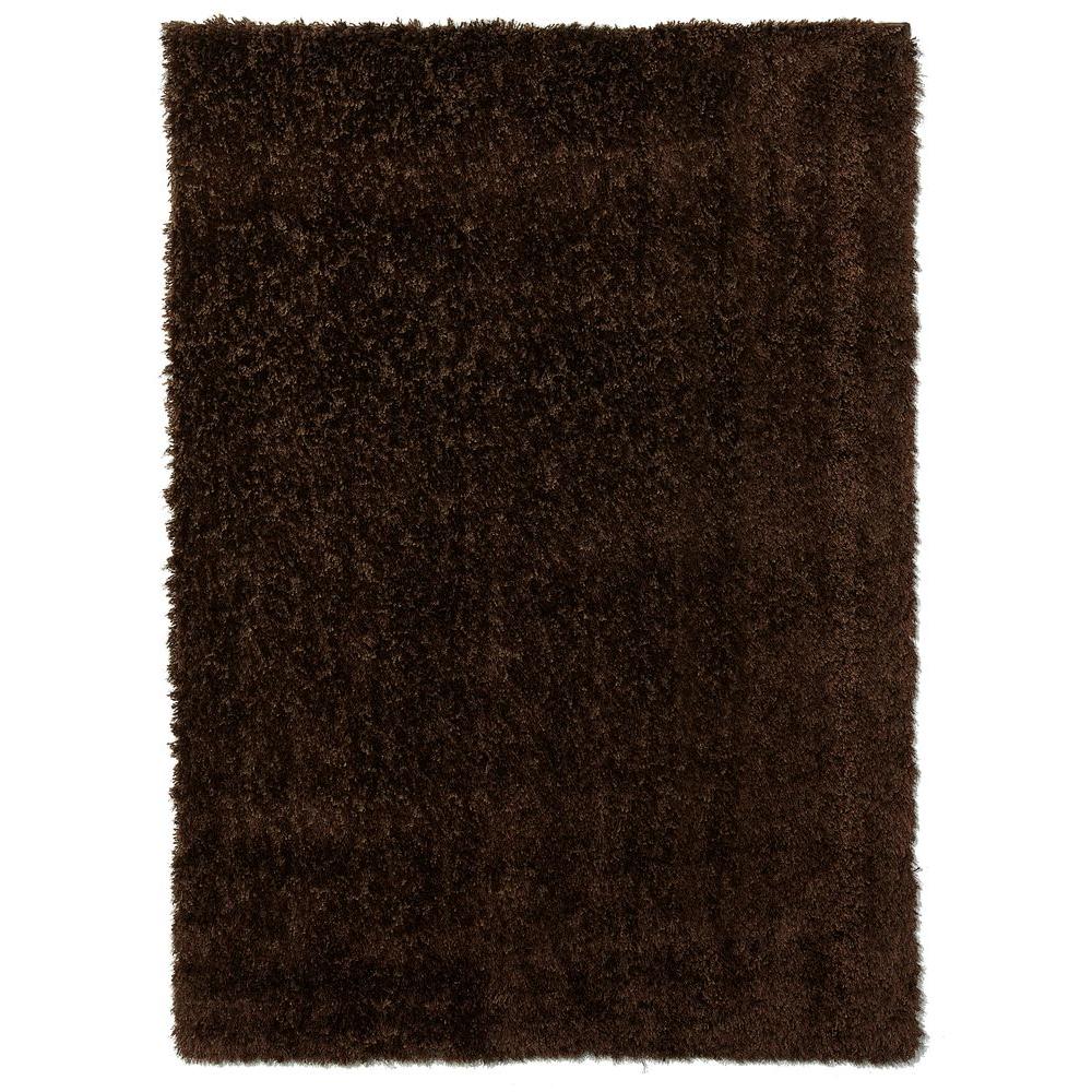 SPACES Home & Beyond Eyelash Shag Brown 5 ft. x 7 ft. Indoor Area Rug