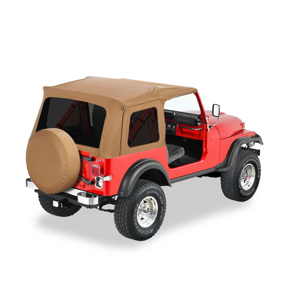 Bestop Supertop Classic Spice Soft Top for CJ7, Wrangler YJ-54599-37 ...