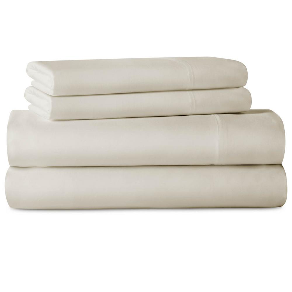 Bed Sheets Pillowcases Shams Bedding Bath The Home Depot 4 Piece Rayon From Bamboo Sheet Set
