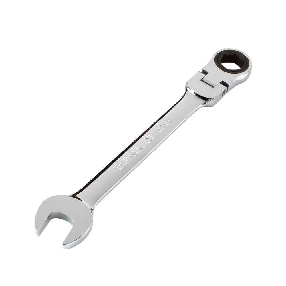 TEKTON 22 mm FlexHead Ratcheting Combination WrenchWRN57122 The