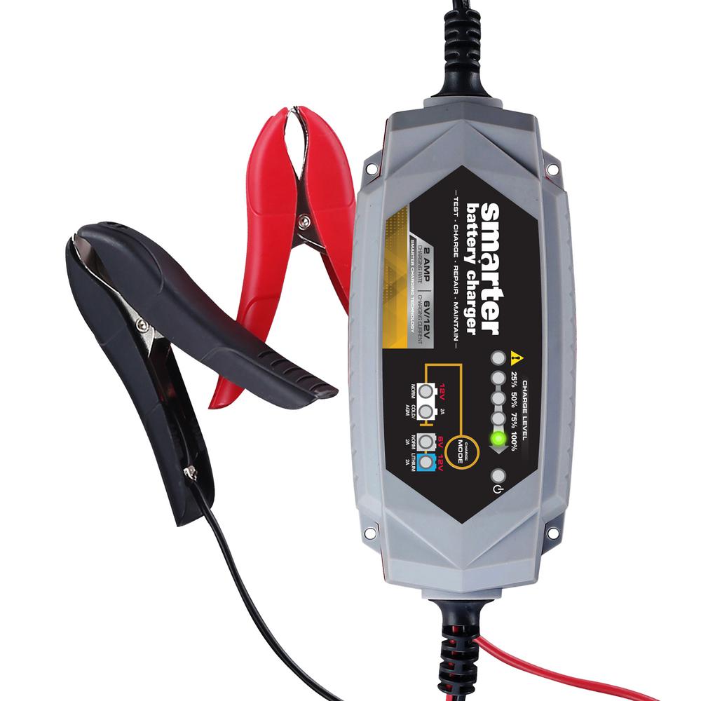 Smarter Tools Smarter 2 Amp 6-Volt/12-Volt Battery Charger by Smarter Tools