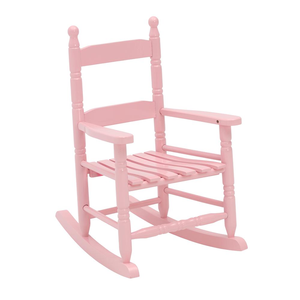 Jack Post Pink Wood Patio Children S Outdoor Rocking Chair 08102436 The Home Depot