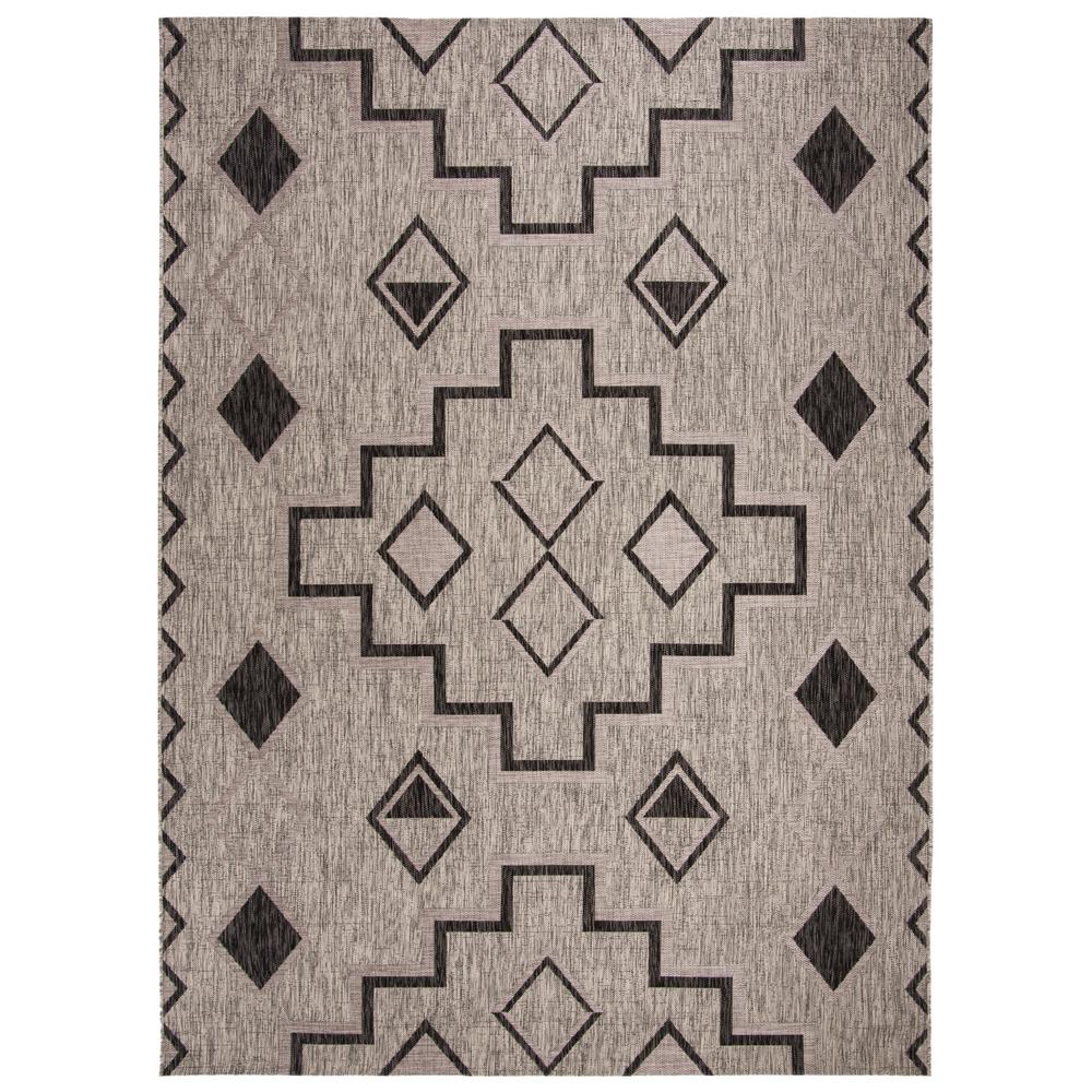 Safavieh Courtyard Gray Black 8 Ft X 11 Indoor Outdoor Area Rug