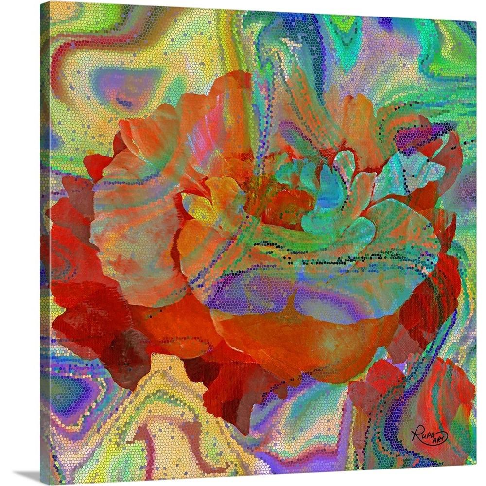 Psychedelic Bloom By Rupa Art Canvas Wall