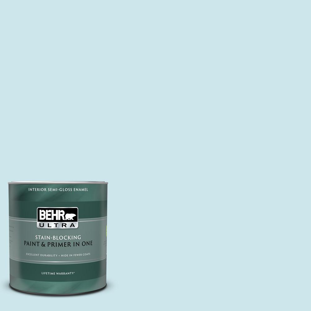 BEHR ULTRA 1 qt. #MQ3-52 Ethereal Mood Semi-Gloss Enamel Interior Paint