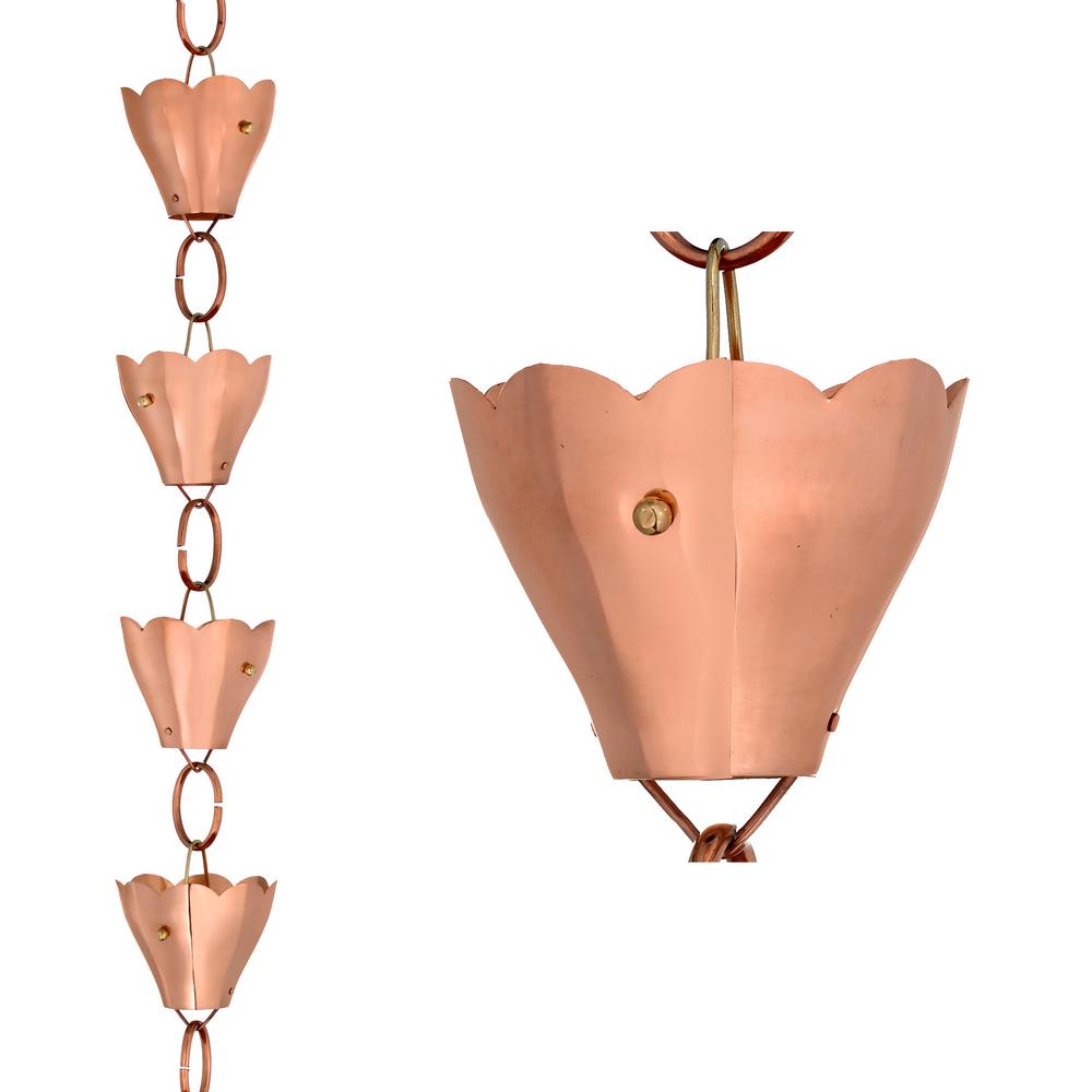 copper chain downspouts