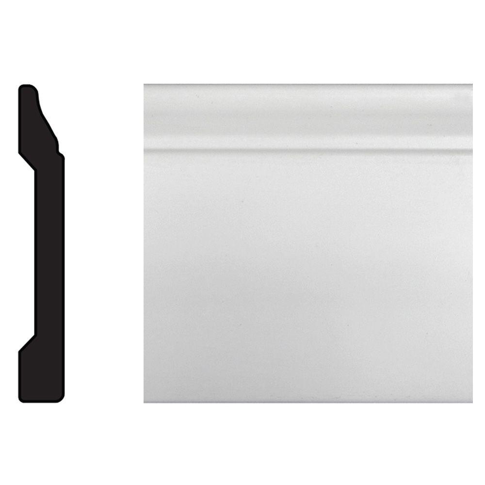 TRIMFINITY 7/16 in. x 33/16 in. x 96 in. Polystyrene White Base