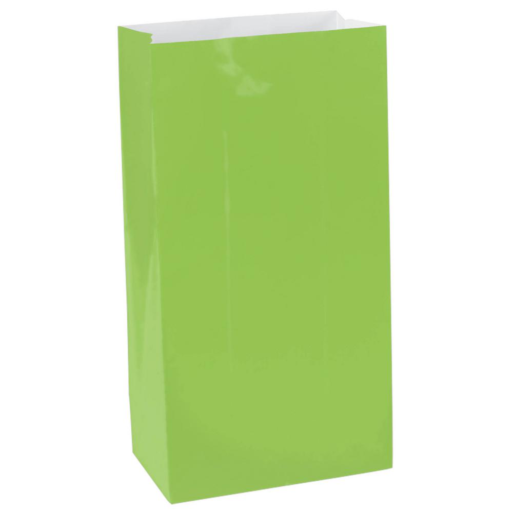 Amscan 6 5 In X 3in Kiwi Mini Paper Bags 12 Count 9 Pack