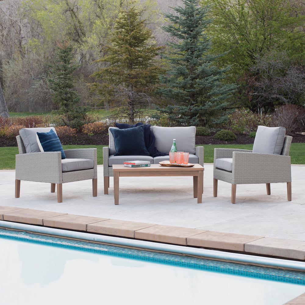 Wicker Patio Furniture Walker Edison Company Eucalyptus