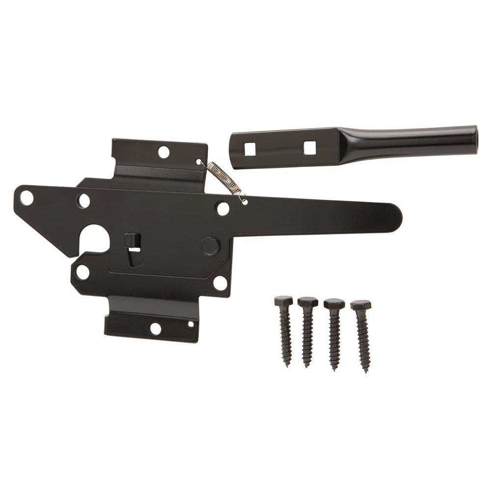 Everbilt Black Heavy Duty Gate Thumb Latch20524 The Home Depot