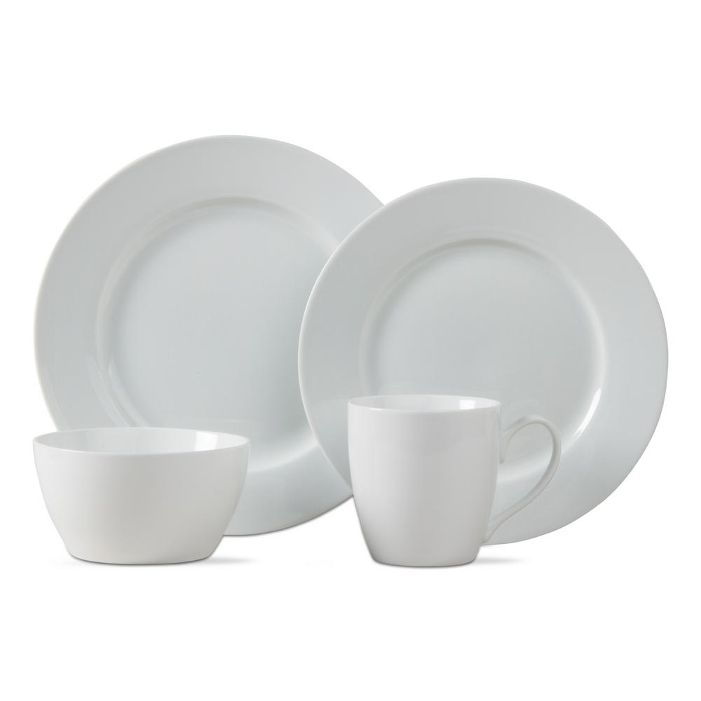 Tag Bliss 16Piece White Dinnerware SetTAG206481 The Home Depot
