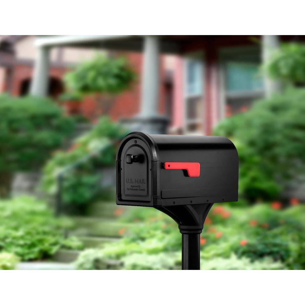 Post Mount Mailbox Premium Steel Post Combo Kit All In One Decorative Mail Box