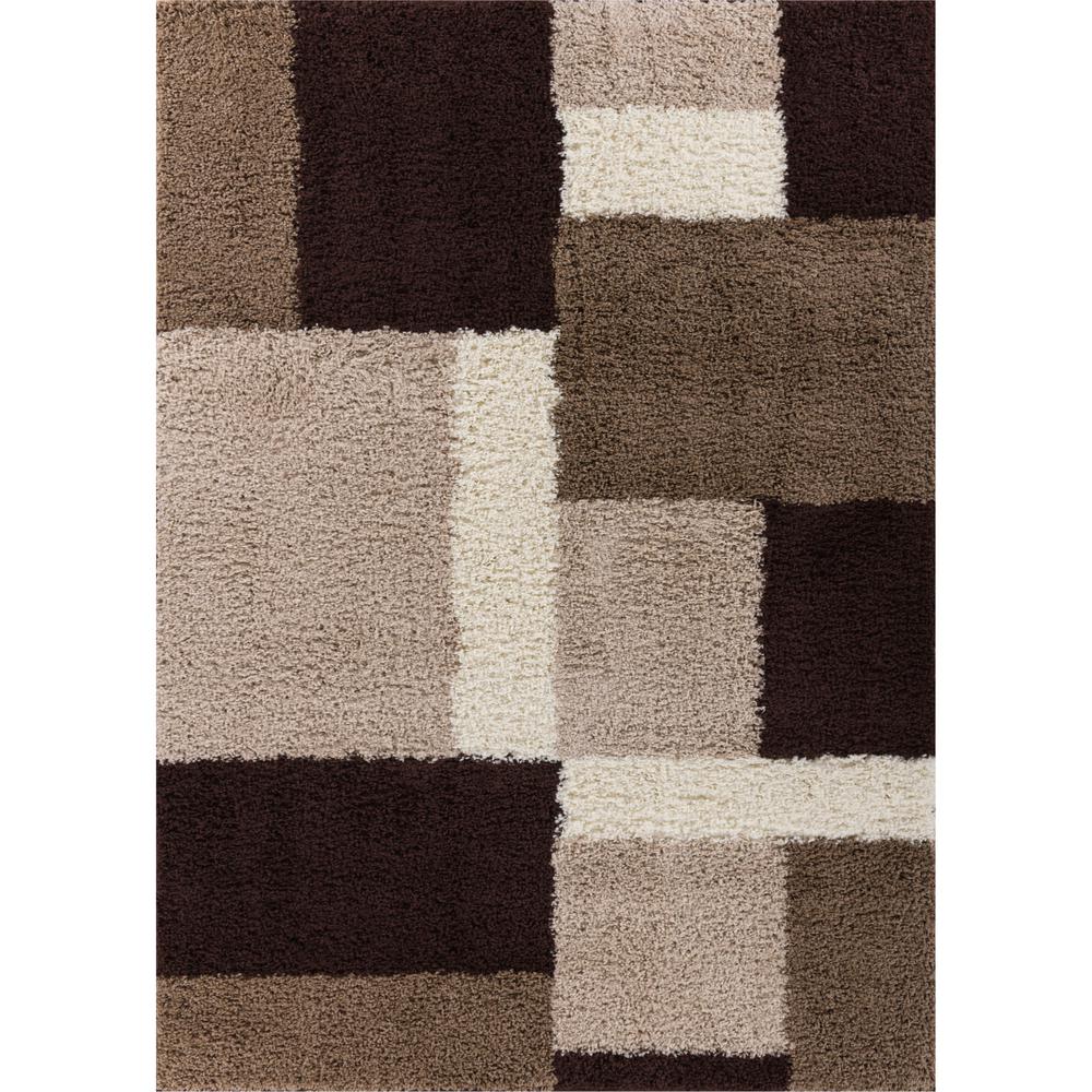 Well Woven Madison Cubes Beige Brown 7 Ft X 10 Contemporary Geometric Area Rug
