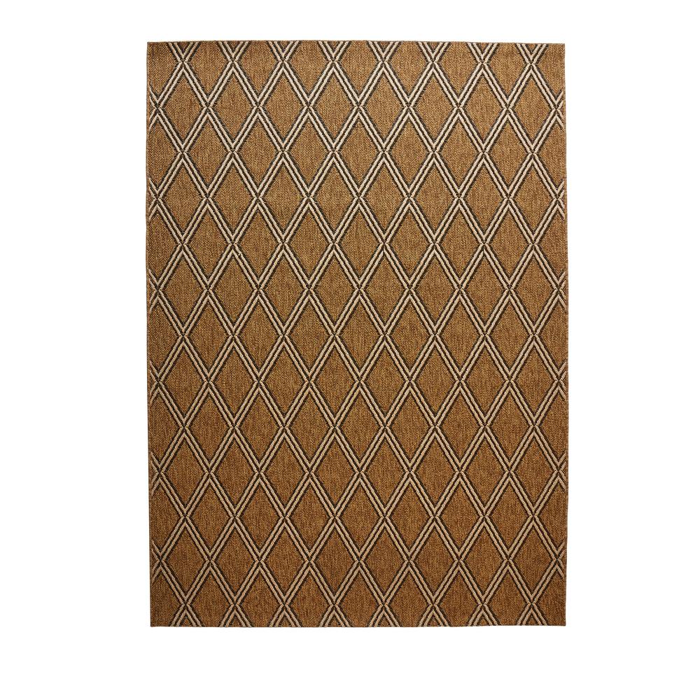 Flat Woven Outdoor Rugs The Home Depot Diamond Natural 5 Ft X 7 Indoor Outdoor Area Rug